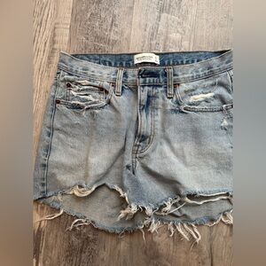 Abercrombie & Fitch Blue Denim Shorts